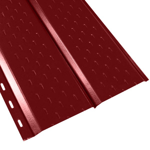 Софит "Эльбрус" перфорированный в пленке (264/240) 0,45 полиэстер RAL 3003 (рубиново-красный)