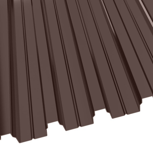 Профнастил Н-75 (800/750) 1 полиэстер RAL 8017 (шоколадно-коричневый)