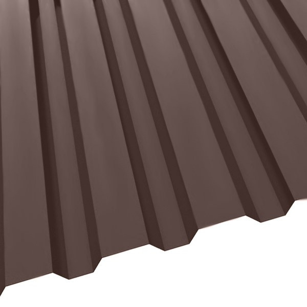 Профнастил R-20 (1150/1100) 0,4 полиэстер RAL 8017 (шоколадно-коричневый)