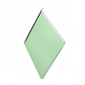 Декоративная панель «Металлошашка» (354/354) полиэстер 0,5 RAL 6019 (бело-зеленый)