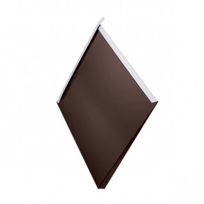Декоративная панель «Металлошашка» (354/354) полиэстер 0,5 RAL 8017 (шоколадно-коричневый)