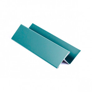 H – профиль для металлосайдинга, 1,25 м, полиэстер, RAL 5021 (водная синь)