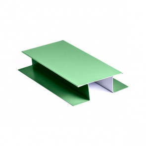 H – профиль сложный (широкий) для БЛОК ХАУСА двойного, 1,25 м, полиэстер, RAL 6002 (лиственно-зеленый)