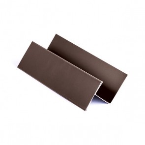 H – профиль простой (узкий) для БЛОК ХАУСА двойного, 1,25 м, стальной бархат, RAL 8017 (шоколадно-коричневый)