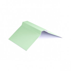 Конек фигурный (150*150), 2 м, полиэстер RAL 6019 (бело-зеленый)