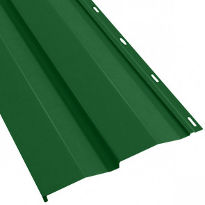 Металлосайдинг «Корабельная доска» в пленке (260/226) 0,5 полиэстер RAL 6002 (лиственно-зеленый)