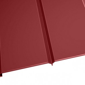 Металлосайдинг "Эльбрус" в пленке (264/240) 0,5 полиэстер RAL 3011 (коричнево-красный)