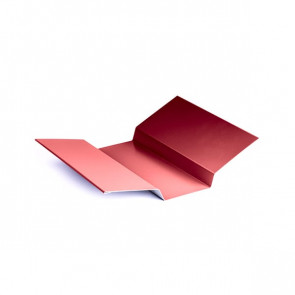 Накладка ендовы фигурная (80*70*80), 1,25 м, полиэстер RAL 3003 (рубиново-красный)