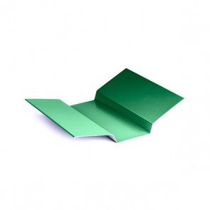 Накладка ендовы фигурная (80*70*80), 1,25 м, полиэстер RAL 6029 (мятно-зеленый)