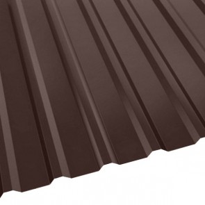 Профнастил МП-20 (1150/1100) 0,7 полиэстер RAL 8017 (шоколадно-коричневый)