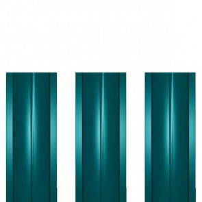 Штакетник металлический ШМ-114 (прямой) 0,5 полиэстер RAL 5021 (водная синь)