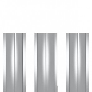Штакетник металлический ШМ-114 (прямой) 0,5 полиэстер RAL 7004 (сигнальный серый)