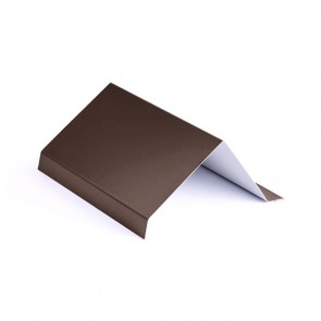 Торцевая планка сложная (90*100), 1,25 м, матовый RAL 8017 (шоколадно-коричневый)