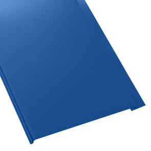 Металлосайдинг Универсальный (вертикальный) в пленке (275/245) 0,4 полиэстер RAL 5005 (сигнальный синий)