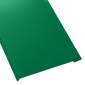 Металлосайдинг Универсальный (вертикальный) в пленке (275/245) 0,55 полиэстер RAL 6029 (мятно-зеленый)