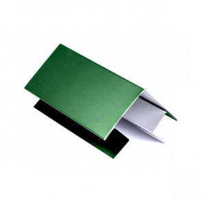 Внешний угол сложный для металлосайдинга, 2 м, полиэстер, RAL 6002 (лиственно-зеленый)