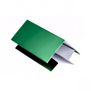 Внешний угол сложный для металлосайдинга, 1,25 м, полиэстер, RAL 6029 (мятно-зеленый)