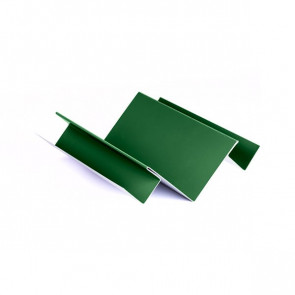Внутренний угол сложный для БЛОК ХАУСА двойного, 1,25 м, полиэстер, RAL 6002 (лиственно-зеленый)