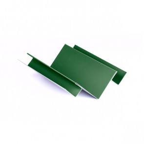 Внутренний угол сложный для металлосайдинга, 2 м, полиэстер, RAL 6002 (лиственно-зеленый)