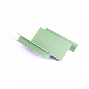Внутренний угол сложный для металлосайдинга, 1,25 м, полиэстер, RAL 6019 (бело-зеленый)