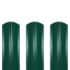 Штакетник металлический ШМ-114 (фигурный) 0,5 полиэстер RAL 6005-6005 (зеленый мох)
