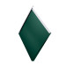 Декоративная панель «Металлошашка» (354/354) полиэстер 0,45 RAL 6005 (зеленый мох)