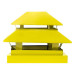 Дымник простой двухъярусный RAL 1018 (цинково-желтый)