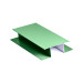 H – профиль сложный (широкий) для БЛОК ХАУСА двойного, 2 м, полиэстер, RAL 6002 (лиственно-зеленый)