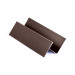 H – профиль простой (узкий) для БЛОК ХАУСА двойного, 1,25 м, матовый RAL 8017 (шоколадно-коричневый)