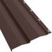 Металлосайдинг Корабельная доска в пленке (270/235) стальной бархат 0,5 RAL 8017 (шоколадно-коричневый)