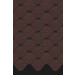 Гибкая черепица DOCKE PREMIUM НИЦЦА (315*1000), цвет какао