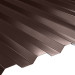 Профнастил НС-21 (1080/1000) 0,5 матовый полиэстер RAL 8017 (шоколадно-коричневый)