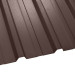 Профнастил НС-35 (1075/1015) матовый 0,5 RAL 8017 (шоколадно-коричневый)