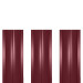 Штакетник металлический ШМ-114 (прямой) 0,4 полиэстер RAL 3005 (винно-красный)