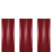 Штакетник металлический ШМ-114 (прямой) 0,45 полиэстер RAL 3011 (коричнево-красный)