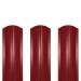 Штакетник металлический ШМ-114 (фигурный) 0,5 полиэстер RAL 3011 (коричнево-красный)