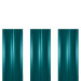 Штакетник металлический ШМ-114 (прямой) 0,5 полиэстер RAL 5021 (водная синь)