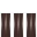 Штакетник металлический ШМ-114 (прямой) 0,47 полиэстер RAL 8017-8017 (шоколадно-коричневый)