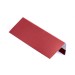 Стартовая (завершающая) планка для БЛОК ХАУСА двойного, 1,25 м, полиэстер, RAL 3003 (рубиново-красный)