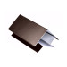 Внешний угол сложный для металлосайдинга, 2 м, полиэстер, RAL 8017 (шоколадно-коричневый)