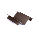 Внутренний угол сложный для БЛОК ХАУСА двойного, 2 м, полиэстер, RAL 8017 (шоколадно-коричневый)