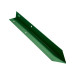 Внешний угол борта грядки металлической КРОМА (42*42*416) RAL 6002 (лиственно-зеленый)