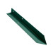 Внутренний угол борта грядки металлической КРОМА (42*42*416) RAL 6005 (зеленый мох)