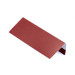 Завершающая планка для металлосайдинга, 1,25 м, полиэстер, RAL 3011 (коричнево-красный)