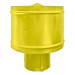 Зонт с ветрозащитой (дефлектором) на круглую трубу RAL 1018 (цинково-желтый) D=100-500