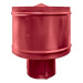 Зонт с ветрозащитой (дефлектором) на круглую трубу RAL 3003 (рубиново-красный) D=100-500