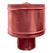 Зонт с ветрозащитой (дефлектором) на круглую трубу RAL 3011 (коричнево-красный) D=100-500