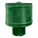 Зонт с ветрозащитой (дефлектором) на круглую трубу RAL 6002 (лиственно-зеленый) D=100-500