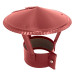 Зонт на круглую трубу RAL 3011 (коричнево-красный) D=100-500